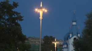 В Пулковском парке появилось освещение