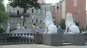 Львиный мостик.  История первого висячего моста в Петербурге