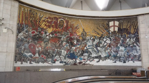 Произведение искусства под землёй: как создавалось грандиозное мозаичное панно на станции метро «Площадь Александра Невского-2»