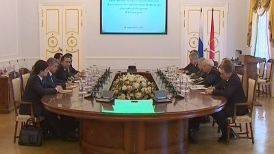 В Смольном состоялась встреча губернатора Георгия Полтавченко и посла Таджикистана Имомуддина Сатторова