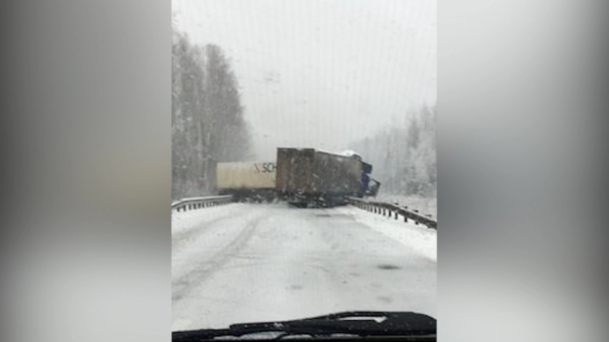 Движение по Мурманскому шоссе перекрывали из-за лобового столкновения грузовиков - tvspb.ru
