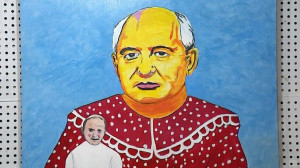 Венгр Бела Мариаш открыл выставку политических портретов в «Свином рыле»