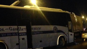 Рейсовый автобус попал в ДТП на Киевском шоссе