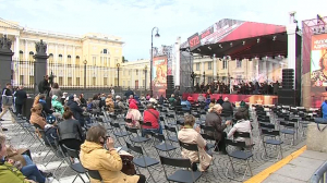 Ленинградская симфония Шостаковича сегодня звучит на площади Искусств
