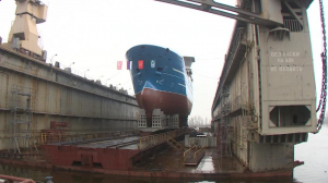 Рыболовецкое судно «Марлин» спустили на воду в Петербурге