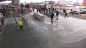Под мостом Бетанкура сегодня открыли скейт-парк