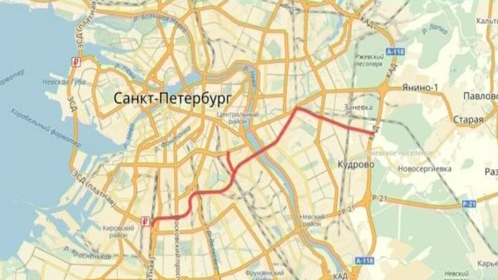 Карта санкт петербурга янино