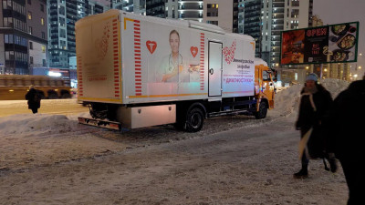 В Мурино начали работу передвижные поликлиники