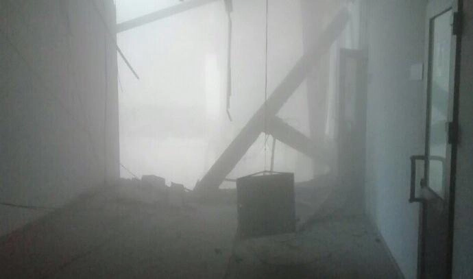 Момент обрушения в здании ИТМО попал на видео - tvspb.ru