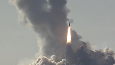 Минобороны показало видео пуска ракет «Булава» в Белом море