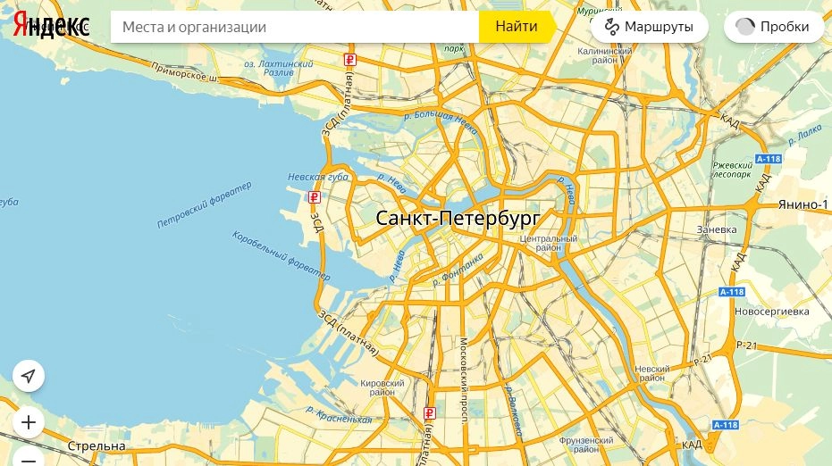 Санкт-Петербург карта города.