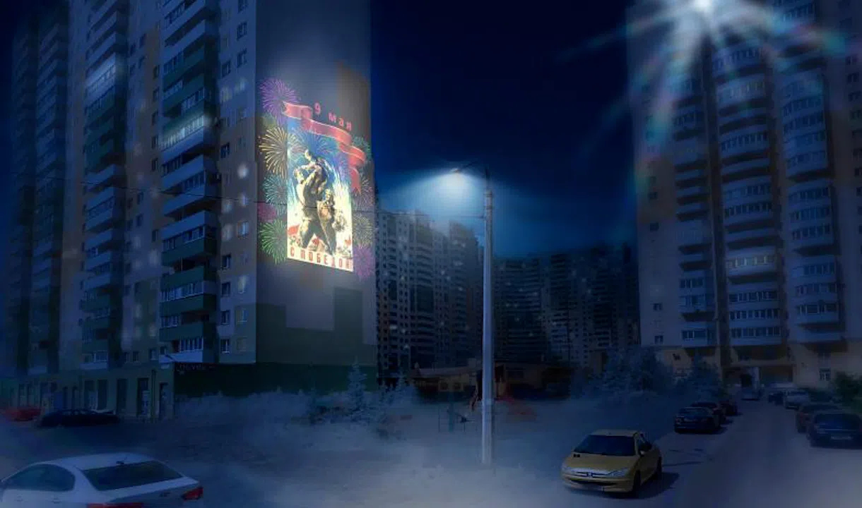 В честь Дня Победы фасады петербургских домов украсят световые проекции