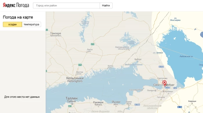«Яндекс» перестал показывать погоду на карте для Петербурга и части Ленобласти - tvspb.ru
