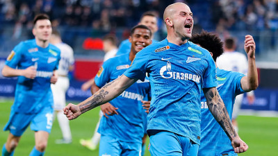 «Зенит» обыграл московское «Динамо» со счетом 4:1