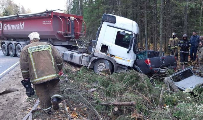 Во Всеволожском районе три человека погибли в ДТП с грузовиком - tvspb.ru