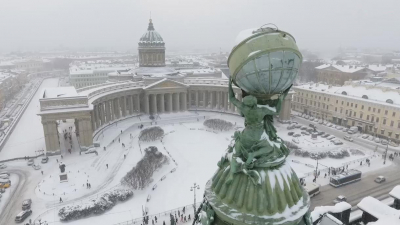 В Петербурге продлили «желтый» уровень погодной опасности из-за снегопада до 13 марта
