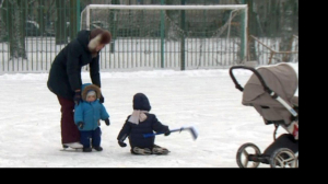 Зимний спорт в центре Петербурга