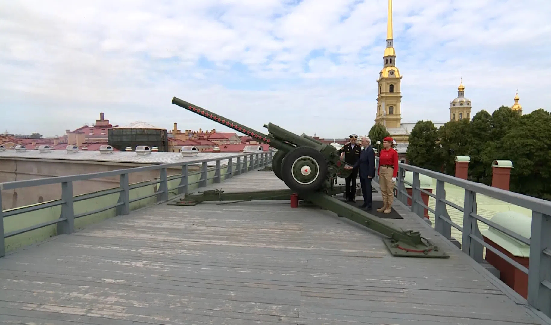 пушка на петропавловской крепости