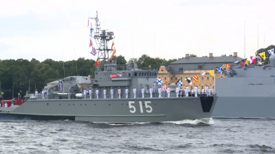 Репетиция Главного военно-морского парада собрала более 40 кораблей, катеров и лодок