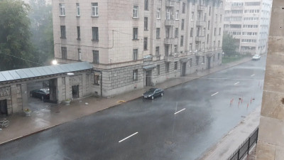«Водоканал» назвал районы Петербурга, где прошли самые сильные ливни