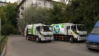 На севере Петербурга стартовали испытания современных мусоровозов