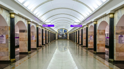 Станцию «Адмиралтейская» временно закрыли на вход