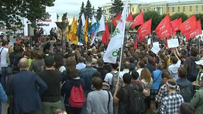 В Петербурге состоялся митинг против нарушений на выборах