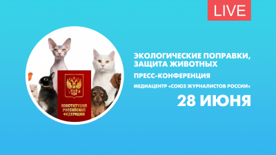 Экологические поправки, защита животных. Пресс-конференция