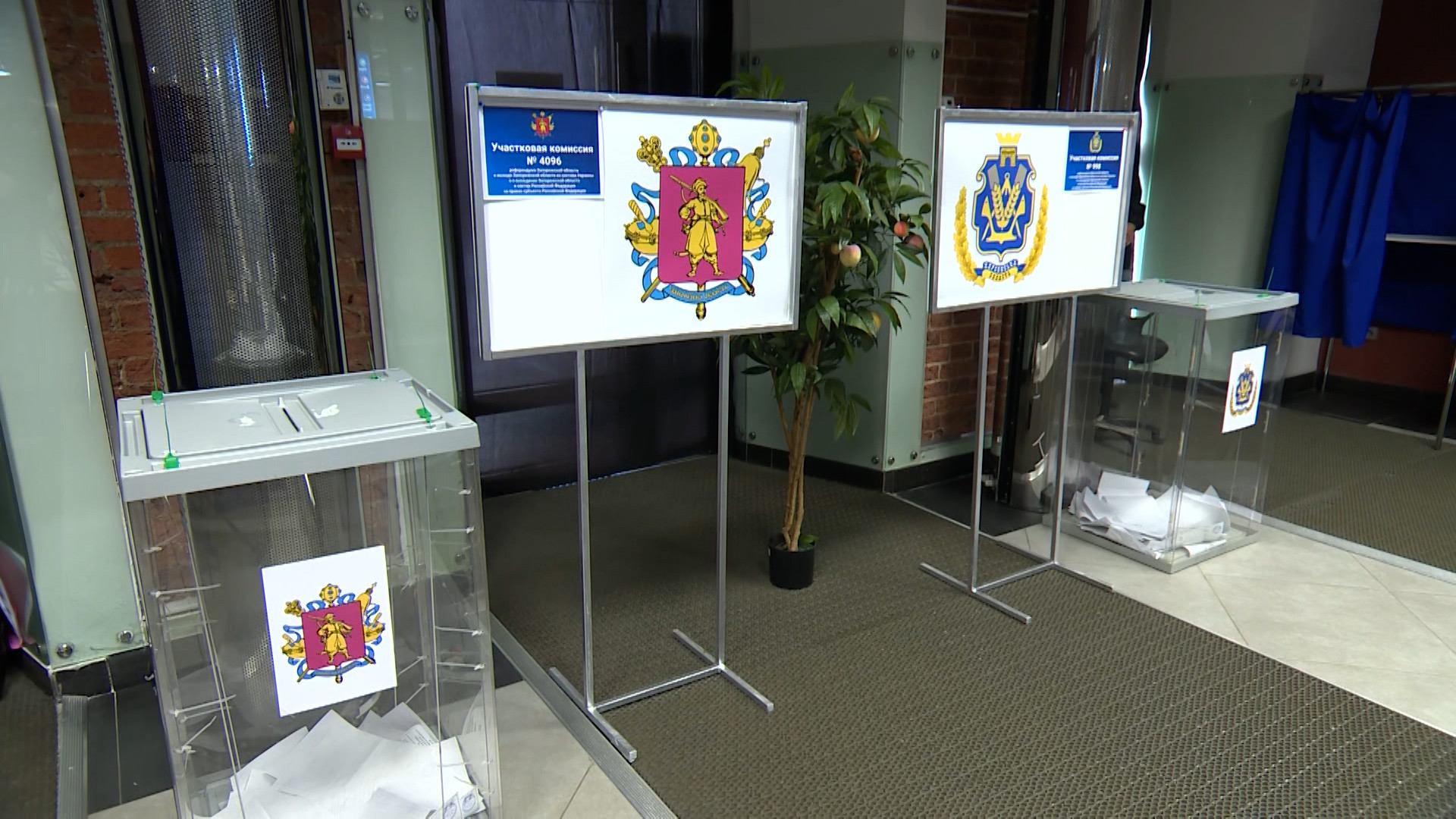 Пункт голосования по референдуму в Невском районе Санкт-Петербурга. Референдумы наблюдатели