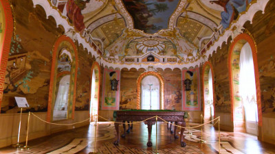 Петербуржцам показали, как выглядит обновленный Большой китайский кабинет в Ораниенбауме