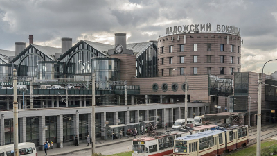 Дезинфекция Ладожского вокзала. Онлайн-трансляция