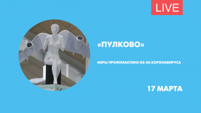 Меры профилактики из-за коронавируса. Онлайн из «Пулково»