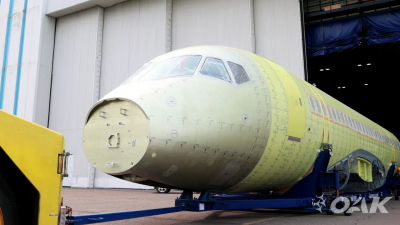 Фюзеляж лайнера SSJ-NEW подготовили к испытаниям