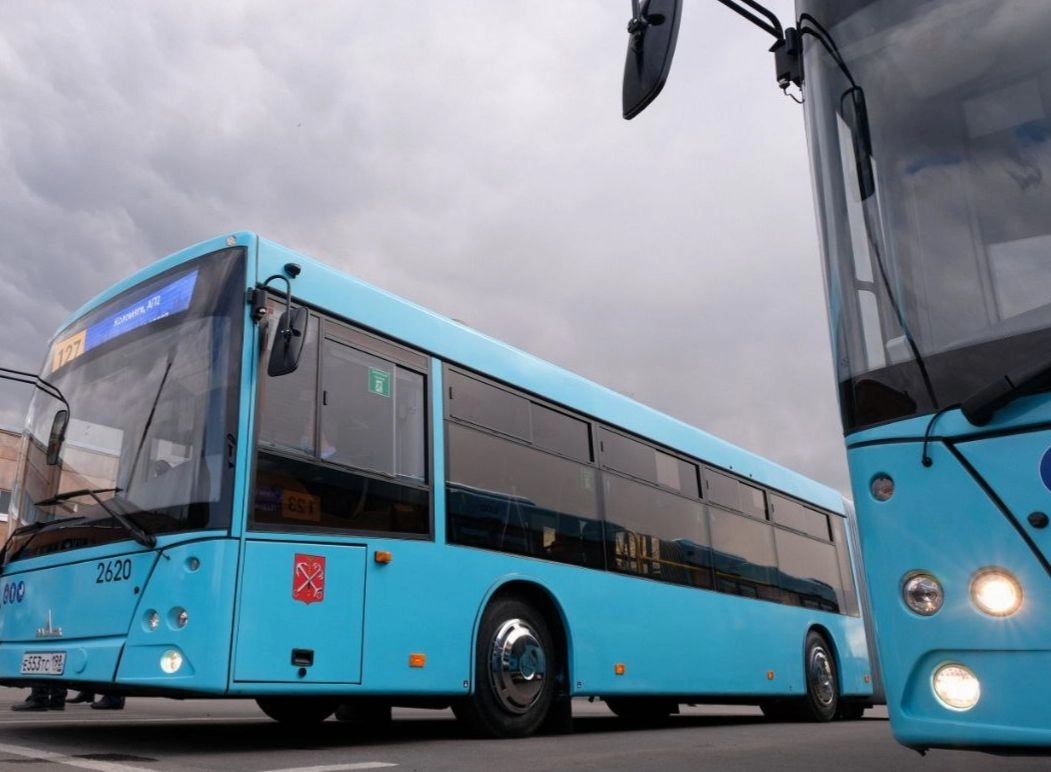 В Петербурге на маршрут 242 вышли новые автобусы вместимостью до 100 пассажиров - tvspb.ru