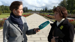 Церемония на Пискарёвском мемориальном кладбище