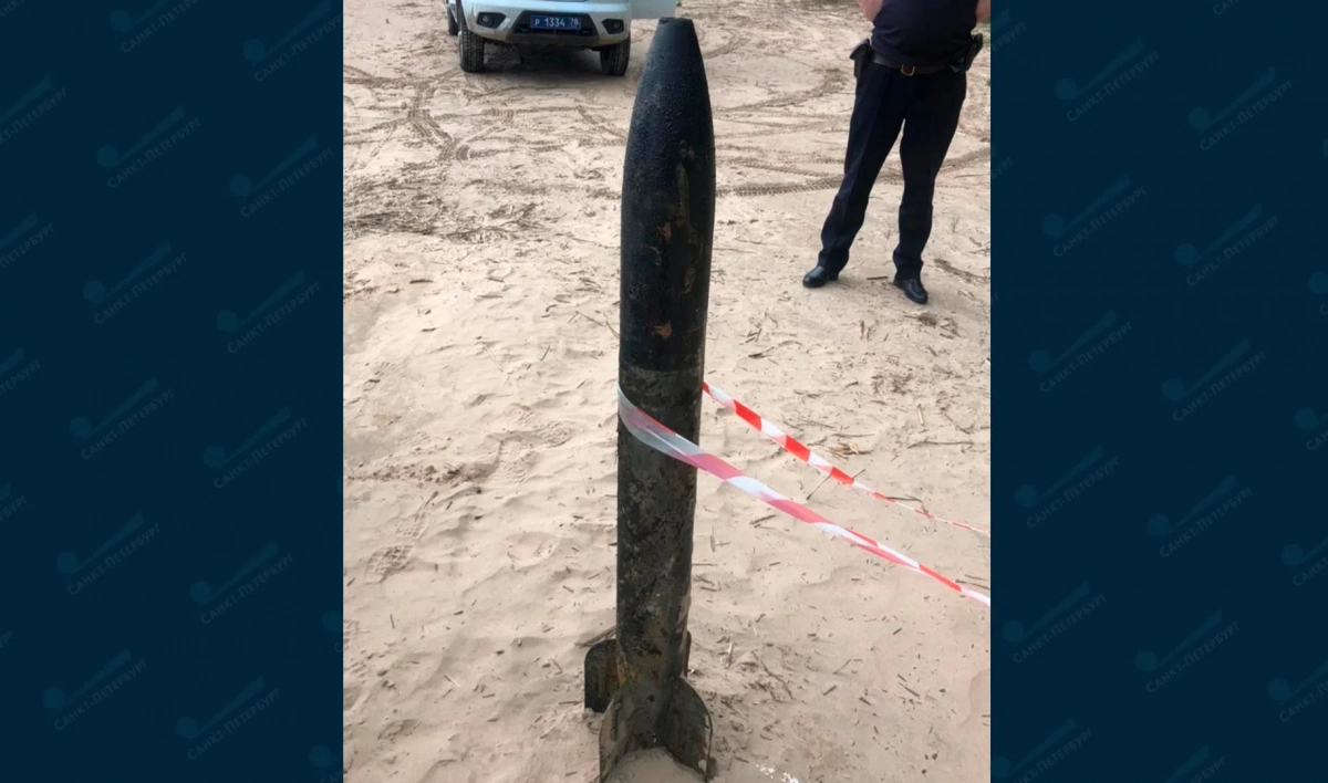 На пляже Ладожского озера нашли корпус снаряда «Катюши» - tvspb.ru