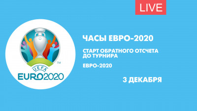 Часы Евро-2020 начинают обратный отсчет до турнира. Онлайн-трансляция
