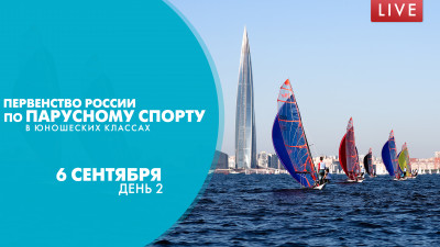 Первенство России по парусному спорту в юношеских классах. День 2