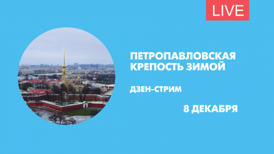 Зимний день. Петропавловская крепость. Дзен-стрим
