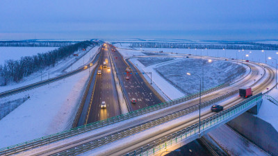 Скорость на трассе М-11 «Нева» снизили до 70 км/ч из-за погоды