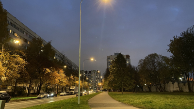87 современных светодиодных светильников получила улица Ольги Форш