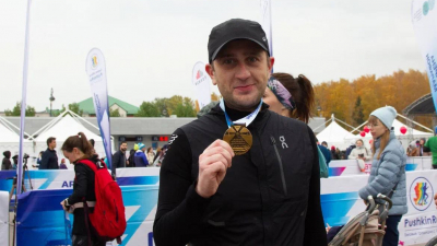 Борис Пиотровский пробежал 21 км в соревновании «Арена Марафон»