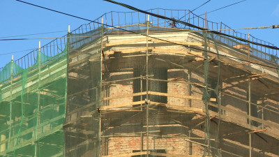 Реставрация старинного дома на Старо-Петергофском проспекте завершится в 2024 году