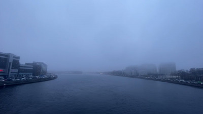 Петербург накрыл туман утром 5 ноября