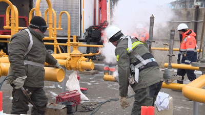 Петербургские газовики провели учения на тренировочном полигоне