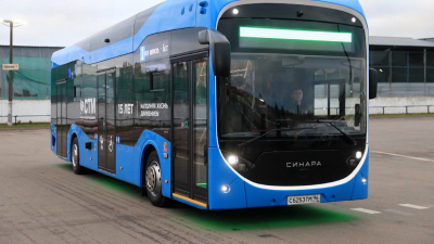 В Петербурге тестируют электрический автобус «Синара»