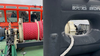В акватории Невы проверили работу уникального судна «Невская застава»