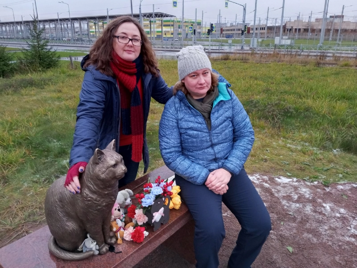 В Петербурге открыли памятник замученному живодёрами коту Кузе - tvspb.ru