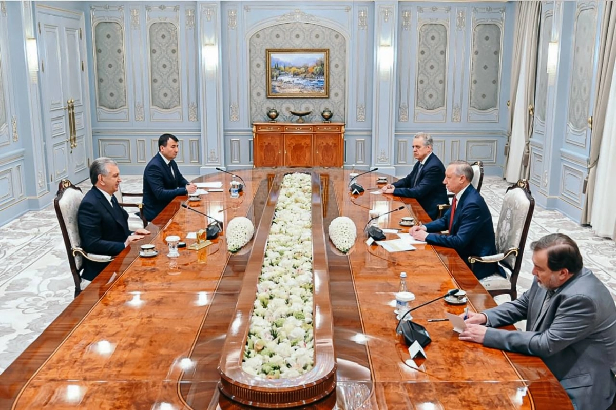 Александр Беглов встретился с президентом Узбекистана - tvspb.ru