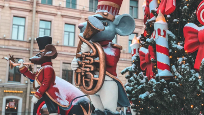 На Московской площади появятся шесть рождественских фотозон в стиле русских сказок